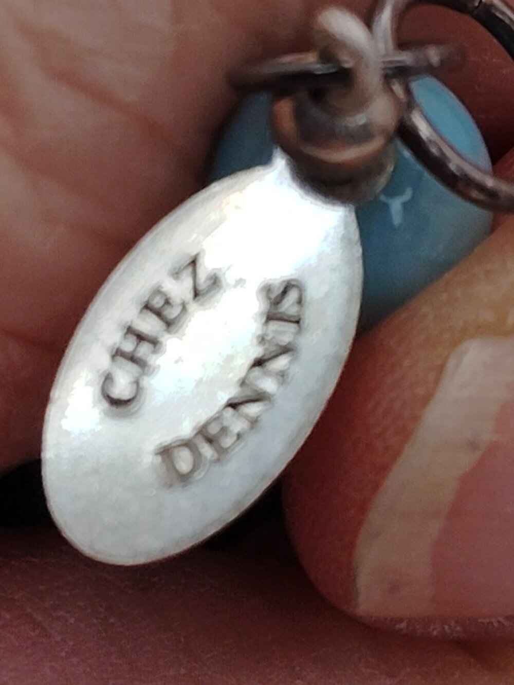 Chez Dennis Turquoise Glass & Sterling Bracelet – 7” Artisan Beaded Mix - Picture 6 of 6